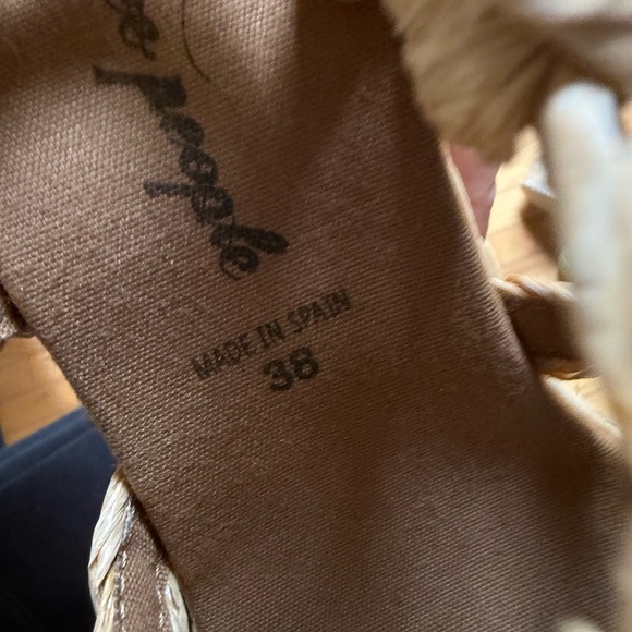 Free People Natural Braided Espadrille Wedges - Picture 7 of 7